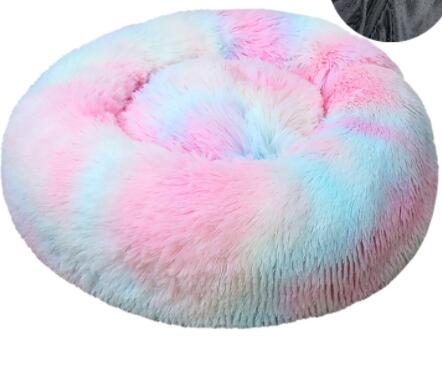 Soft Thick Cotton Plush Round Comfortable Pet Bed