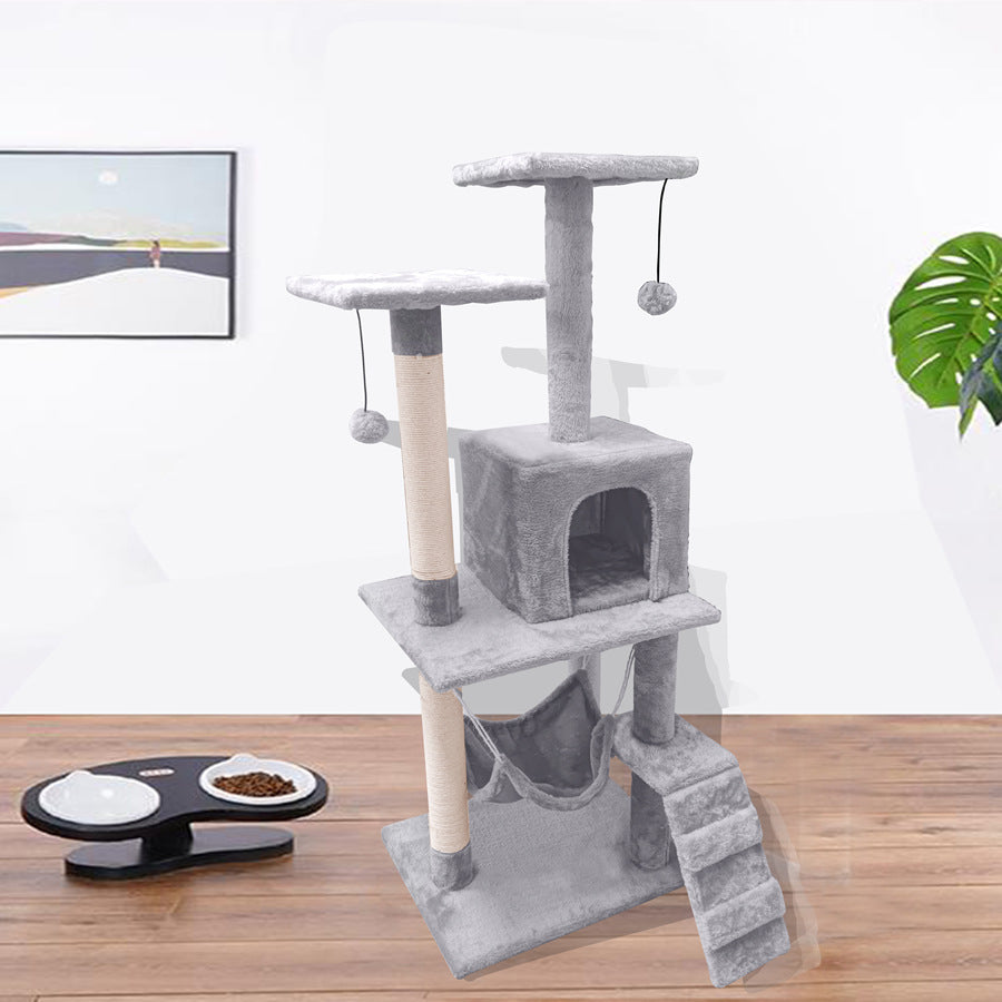 Multi Level Pet Climbing Frame And Activity Toy