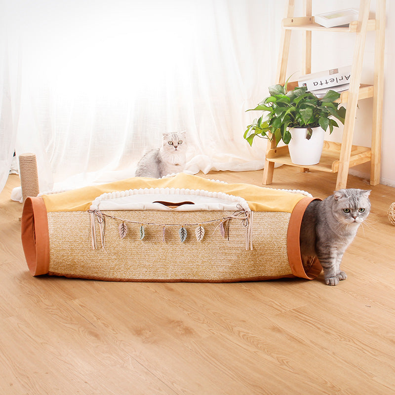 Totoro Style Pet Tunnel Roll And Play Toy