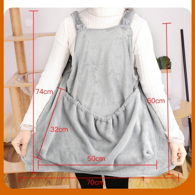 Plush Pet Chest Carrier Pouch For Outdoor Travel