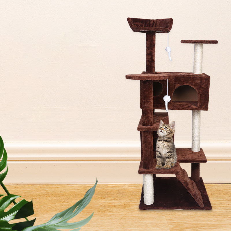 Luxury Villa Pet Climbing Frame Interactive Play Toy